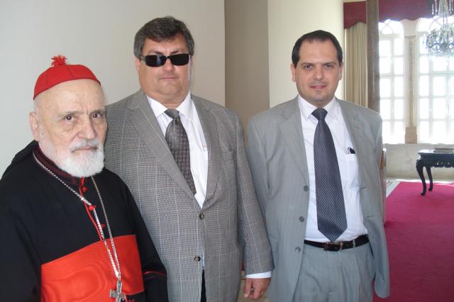 Cardinal Boutros Sfeir, George M. Sfeir and Fouad ElHaj Attorney for ENGT