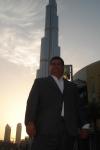 George M. Sfeir by Dubai Burj Khalifa Tower (World Tallest Building)