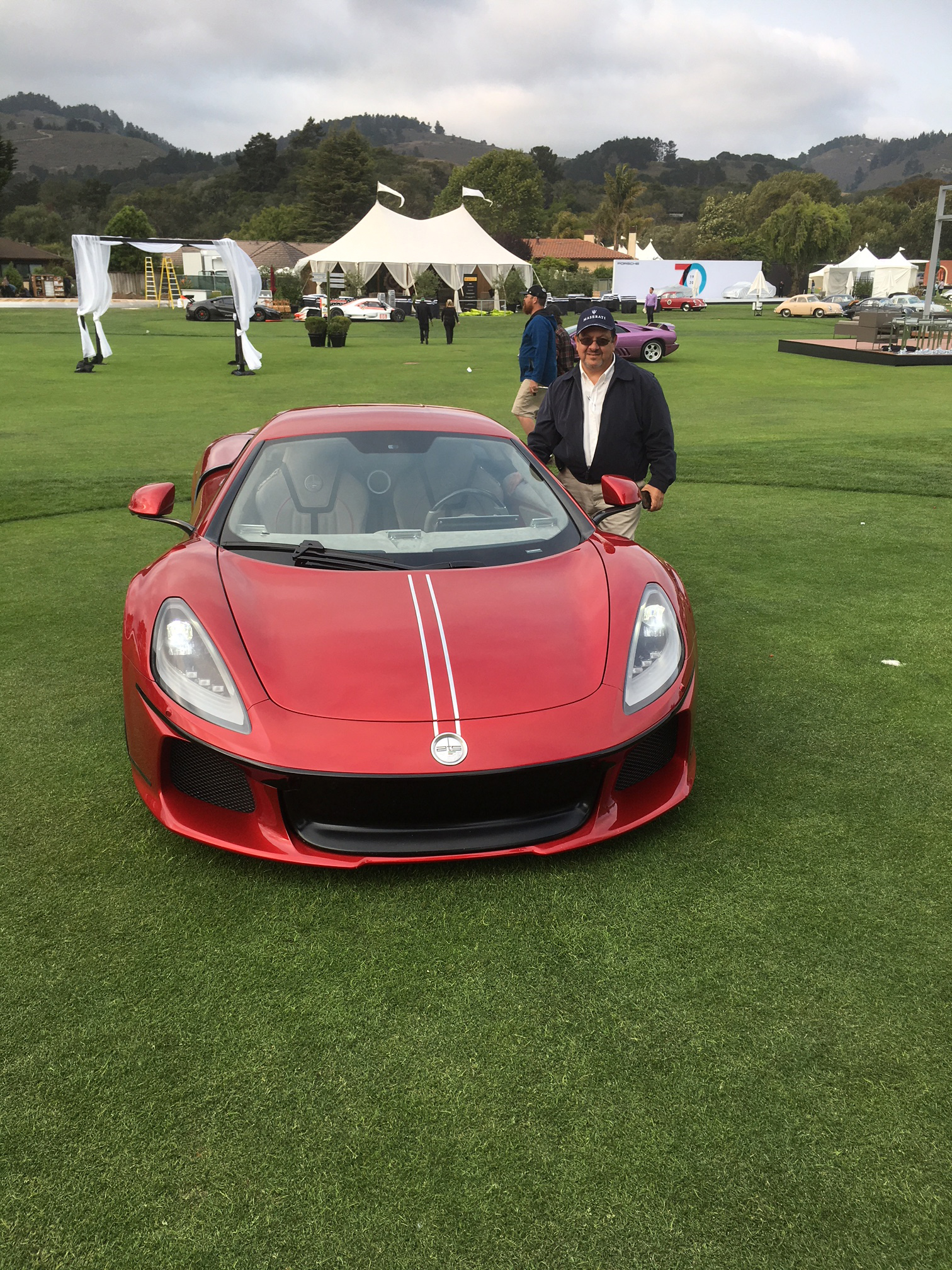 George M. Sfeir. Kaliste Saloom. At W Motors Lyken Testing Ferrari ATS Classing Bugatti Concur D’Elegence Quail Monterey Califor
